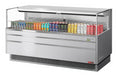 Turbo Air TOM-72L-UF-S-1S-N 70 3/4" Horizontal Open Air Cooler w/ (1) Level, 220v/1ph-cityfoodequipment.com