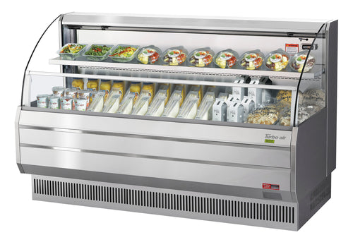 Turbo Air TOM-75LS-N 75 3/4" Horizontal Open Air Cooler w/ (2) Levels, 115v-cityfoodequipment.com