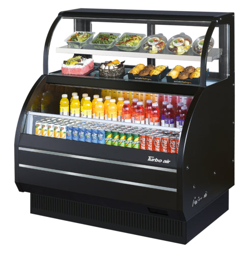 Turbo Air TOM-W-50SB-N 50 7/8" Horizontal Open Air Cooler w/ (4) Levels, 115v-cityfoodequipment.com