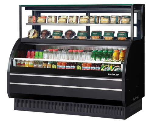 Turbo Air TOM-W-60SB-UF-N 62" Horizontal Open Air Cooler w/ (4) Levels, 115v-cityfoodequipment.com