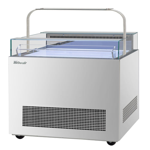 Turbo Air TOS-40NN-D-S 40 1/4" Horizontal Open Air Cooler w/ (1) Level, 115v-cityfoodequipment.com