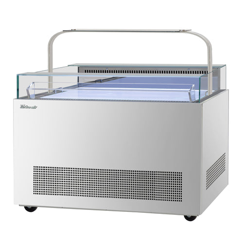 Turbo Air TOS-50NN-D-S 50 1/4" Horizontal Open Air Cooler w/ (1) Level, 115v-cityfoodequipment.com