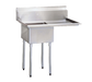 Turbo Air TSA-1-12-R1 39" 1 Compartment Sink w/ 18"L x 18"W Bowl, 12" Deep-cityfoodequipment.com