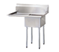 Turbo Air TSB-1-L2 51" 1 Compartment Sink w/ 24"L x 24"W Bowl, 14" Deep-cityfoodequipment.com