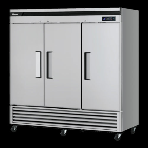 Turbo Air TSF-72SD-N 81 7/8" Super Deluxe Three Section Reach In Freezer, (3) Left/Right Hinge Solid Doors, 115v-cityfoodequipment.com