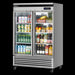 Turbo Air TSR-49GSD-N 54 3/8" Two Section Reach In Refrigerator, (2) Left/Right Hinge Glass Doors, 115v-cityfoodequipment.com