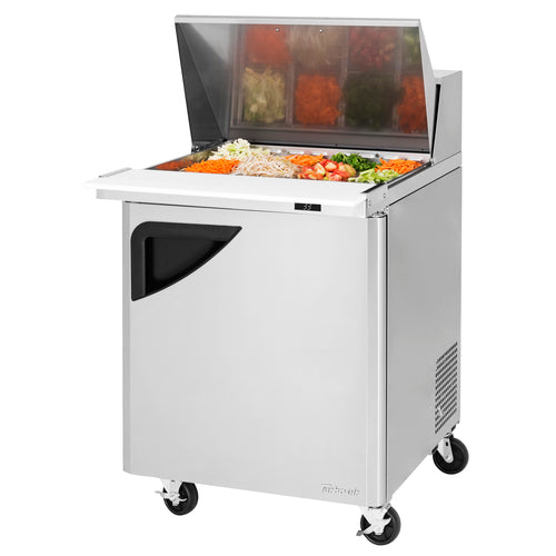 Turbo Air TST-28SD-12-N 27" Super Deluxe Mega Top Sandwich/Salad Prep Table w/ Refrigerated Base, 115v-cityfoodequipment.com