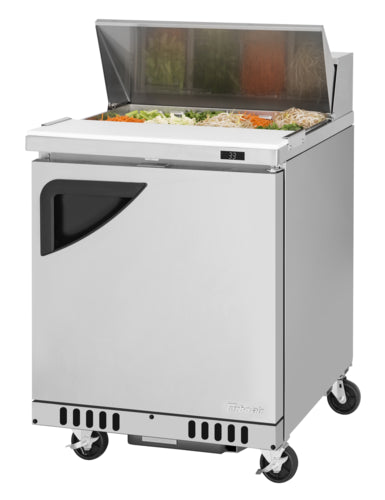 Turbo Air TST-28SD-FB-N 27 1/2" Super Deluxe Sandwich/Salad Prep Table w/ Refrigerated Base, 115v-cityfoodequipment.com