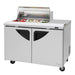 Turbo Air TST-48SD-08S-N-CL 48 1/4" Super Deluxe Sandwich/Salad Prep Table w/ Refrigerated Base, 115v-cityfoodequipment.com