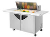 Turbo Air TST-48SD-18-E-N 72 5/8" Super Deluxe Mega Top Sandwich/Salad Prep Table w/ Refrigerated Base, 115v-cityfoodequipment.com