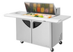 Turbo Air TST-48SD-18-E-SVC-N 72 5/8" Super Deluxe Mega Top Sandwich/Salad Prep Table w/ Refrigerated Base, 115v-cityfoodequipment.com