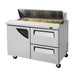 Turbo Air TST-48SD-D2-N 48 1/4" Super Deluxe Sandwich/Salad Prep Table w/ Refrigerated Base, 115v-cityfoodequipment.com