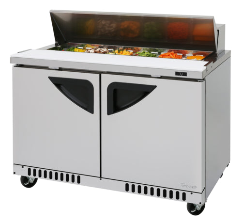 Turbo Air TST-48SD-FB-N 48 1/4" Super Deluxe Sandwich/Salad Prep Table w/ Refrigerated Base, 115v-cityfoodequipment.com