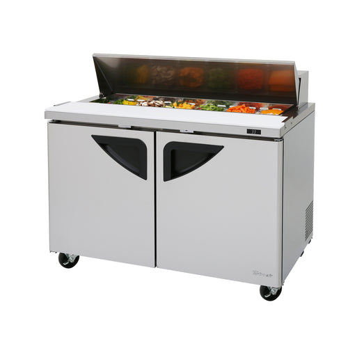 Turbo Air TST-48SD-N 48" Super Deluxe Sandwich/Salad Prep Table w/ Refrigerated Base, 115v-cityfoodequipment.com