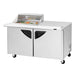 Turbo Air TST-60SD-12M-N-CL 60 1/4" Super Deluxe Mega Top Sandwich/Salad Prep Table w/ Refrigerated Base, 115v-cityfoodequipment.com