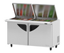 Turbo Air TST-60SD-24-N-FL 60 1/4" Super Deluxe Mega Top Sandwich/Salad Prep Table w/ Refrigerated Base, 115v-cityfoodequipment.com