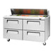 Turbo Air TST-60SD-D4-N 60 1/4" Super Deluxe Sandwich/Salad Prep Table w/ Refrigerated Base, 115v-cityfoodequipment.com