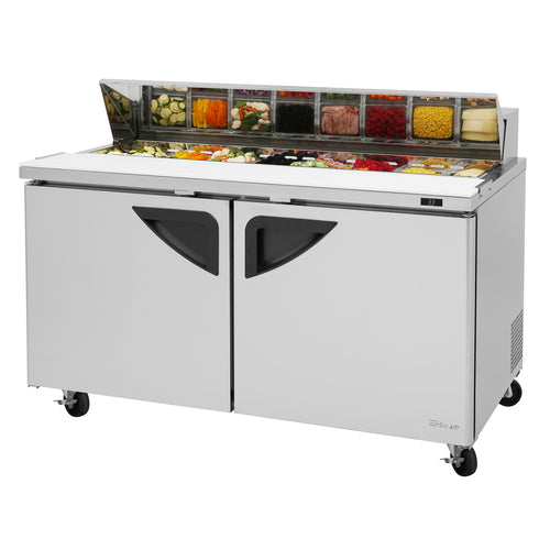Turbo Air TST-60SD-N 60 1/4" Super Deluxe Sandwich/Salad Prep Table w/ Refrigerated Base, 115v-cityfoodequipment.com