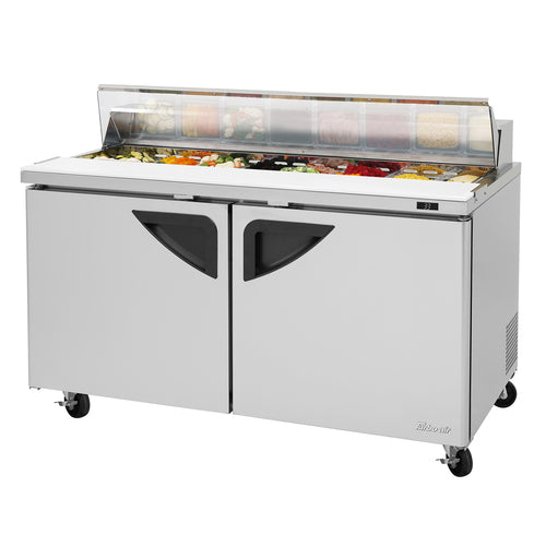 Turbo Air TST-60SD-N-CL 60 1/4" Super Deluxe Sandwich/Salad Prep Table w/ Refrigerated Base, 115v-cityfoodequipment.com