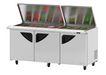 Turbo Air TST-72SD-30-N-FL 72 5/8" Super Deluxe Mega Top Sandwich/Salad Prep Table w/ Refrigerated Base, 115v-cityfoodequipment.com