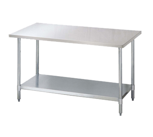 Turbo Air TSW-3030E 30" 18 ga Work Table w/ Undershelf & 430 Series Stainless Flat Top-cityfoodequipment.com
