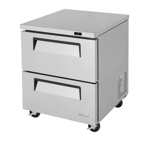 Turbo Air TUF-28SD-D2-N 27 1/2" W Undercounter Freezer w/ (1) Section & (2) Drawers, 115v-cityfoodequipment.com