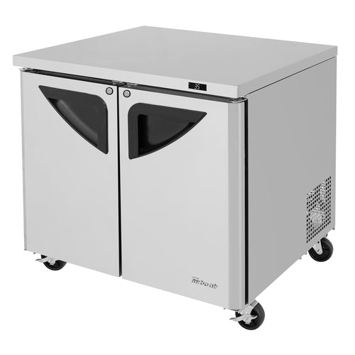 Turbo Air TUR-36SD-N6 36 1/4" W Undercounter Refrigerator w/ (2) Sections & (2) Doors, 115v-cityfoodequipment.com