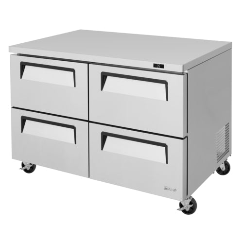 Turbo Air TUR-48SD-D4-N 48 1/4" W Undercounter Refrigerator w/ (2) Sections & (4) Drawers, 115v-cityfoodequipment.com