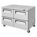 Turbo Air TUR-48SD-D4-N 48 1/4" W Undercounter Refrigerator w/ (2) Sections & (4) Drawers, 115v-cityfoodequipment.com