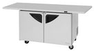 Turbo Air TUR-48SD-E-N 72 5/8" W Undercounter Refrigerator w/ (2) Sections & (2) Doors, 115v-cityfoodequipment.com