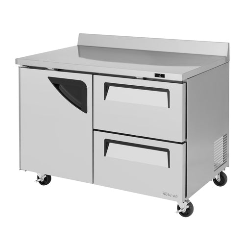 Turbo Air TWF-48SD-D2-N 48 1/4" W Worktop Freezer w/ (2) Sections, (1) Door & (2) Drawers, 115v-cityfoodequipment.com