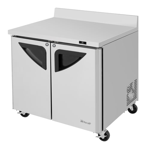 Turbo Air TWR-36SD-N6 36 1/4" Worktop Refrigerator w/ (2) Sections, 115v-cityfoodequipment.com