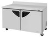 Turbo Air TWR-60SD-N 60 1/4" Worktop Refrigerator w/ (2) Sections & (2) Doors, 115v-cityfoodequipment.com