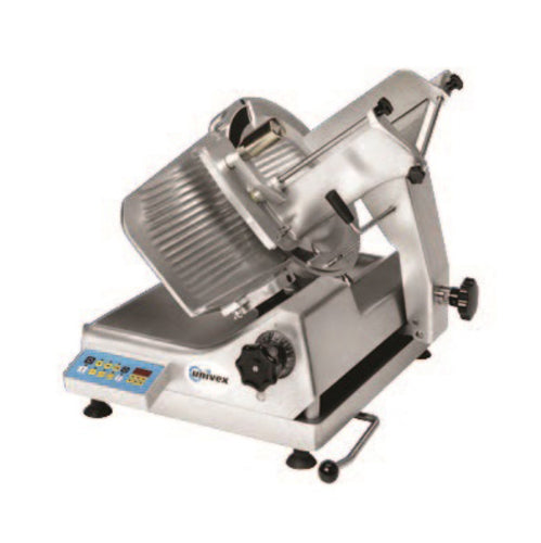 Univex 1000S Automatic Meat & Cheese Slicer w/ 13" Blade, Belt Driven, Aluminum, 1/2 hp-cityfoodequipment.com