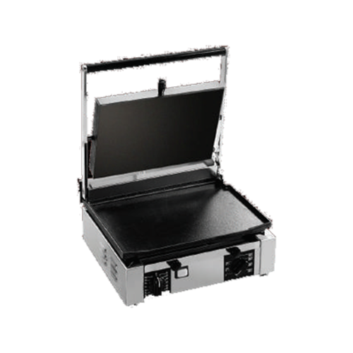 Univex PPRESS1.5F Single Commercial Panini Press W/ Cast Iron Smooth Plates, 120v-cityfoodequipment.com