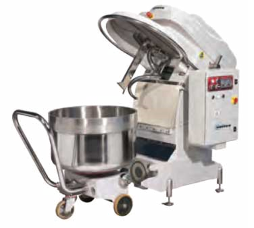 Univex SL250RB 370 Qt Spiral Mixer - Floor Model, 30 Hp & 1 Hp, 220v/3ph-cityfoodequipment.com