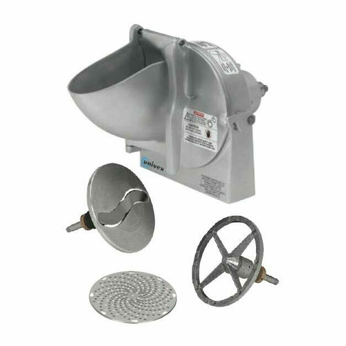 Univex VS9H 9" Grater Attachment W/ Plate Holder & 3/16" Shredder Plate-cityfoodequipment.com