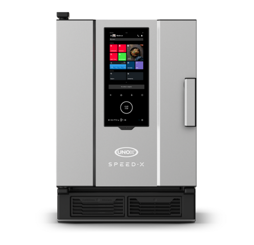 Unox XAPA-0523-SXRS SPEED-X® Digital.id® Half Size Combi Oven - Boiler Based, 240v/1ph-cityfoodequipment.com
