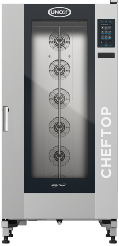 Unox XAVL-2021-DPLS CHEFTOP Mind.maps® Full Size Roll In Combi Oven - Boiler Based, 208-240v/3ph-cityfoodequipment.com
