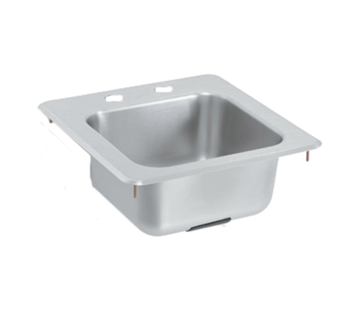 Vollrath 155-4 (1) Compartment Drop-in Sink - 11" x 10"-cityfoodequipment.com