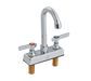 Vollrath 2612 Deck Mount Faucet - Gooseneck Spout, 4" Centers-cityfoodequipment.com