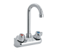 Vollrath 2613 Splash Mount Faucet - Gooseneck Spout, 4" Centers-cityfoodequipment.com