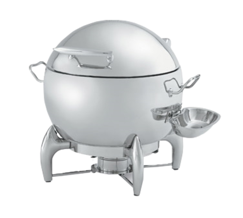 Vollrath T3633 Round Chafer w/ Hinged Lid & Chafing Fuel Heat-cityfoodequipment.com