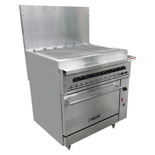 Vulcan 36C-36CBN 36" Gas Range w/ Charbroiler & Convection Oven, Natural Gas-cityfoodequipment.com