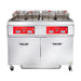 Vulcan 4ER50AF Electric Fryer - (4) 50 lb Vats, Floor Model, 208v/3ph-cityfoodequipment.com