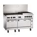 Vulcan 60SS-6B24CBP 60" 6 Burner Gas Range w/ Charbroiler & (2) Standard Ovens, Liquid Propane-cityfoodequipment.com