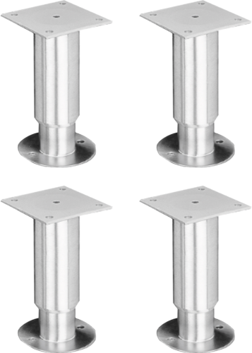 Vulcan ABC-FEET 6" Security/seismic Legs W/ Mounting Plate For STAND-ABC/SS-cityfoodequipment.com