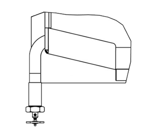 Vulcan BPDOV-3 2" Draw Off Valve, Left Front 90 Degree W/ Strainer-cityfoodequipment.com