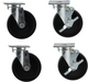 Vulcan CASTERSRR42 5" Swivel Plate Casters-cityfoodequipment.com