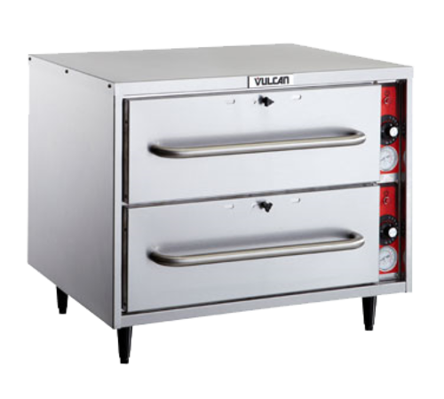 Vulcan VW2S 27.5"W Freestanding Warming Drawer W/ (2) 21.5" Compartments, 120v-cityfoodequipment.com